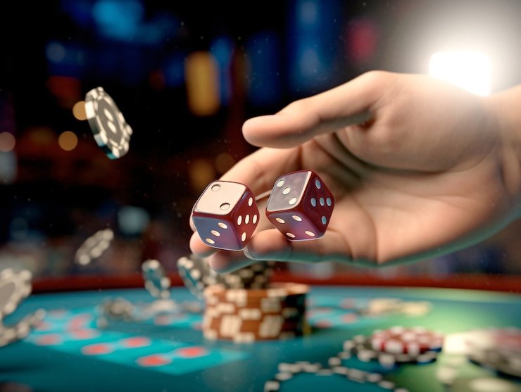 Hasil putaran dadu di Dice Game